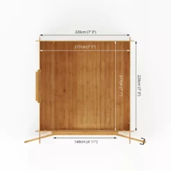 Mercia 8x8 Pent Tongue & Groove Cabin With Double Door 21 Mercia 8x8 Pent Tongue & Groove Cabin With Double Door -Plant Garden World mercia 8x8 pent tongue groove cabin with double door5029442002439 02t bq