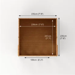 Mercia 8x8 Reverse Apex Tongue & Groove Summer House With Bi-fold Door -Plant Garden World mercia 8x8 reverse apex tongue groove summer house with bi fold door5029442089720 02t bq