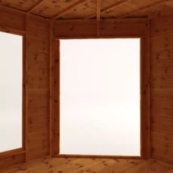 Mercia Corner 8x8 Ft Flat Shiplap Wooden Summer House With Double Door -Plant Garden World mercia corner 8x8 ft flat shiplap wooden summer house with double door5029442076553 05c