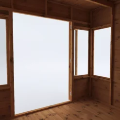 Mercia Helios 8x8 Ft Curved Shiplap Wooden Summer House With Double Door -Plant Garden World mercia helios 8x8 ft curved shiplap wooden summer house with double door5029442073859 05c