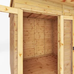 Mercia Maine 16x6 Ft Pent Shiplap Wooden Summer House With Double Door -Plant Garden World mercia maine 16x6 ft pent shiplap wooden summer house with double door5029442008714 04c