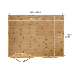 Mercia Maine 8x6 Ft Pent Shiplap Wooden Summer House With Double Door -Plant Garden World mercia maine 8x6 ft pent shiplap wooden summer house with double door5029442002545 02t