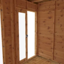 Mercia Maine 8x6 Ft Pent Shiplap Wooden Summer House With Double Door -Plant Garden World mercia maine 8x6 ft pent shiplap wooden summer house with double door5029442002545 03c