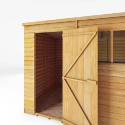 Mercia Pent Overlap Solid Wood Shed With Floor -Plant Garden World mercia pent overlap solid wood shed with floor5029442075150 04c