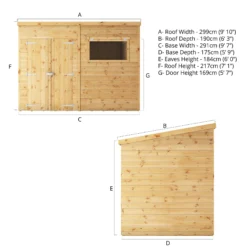 Mercia Premium 10x6 Ft Pent Shiplap Wooden 2 Door Shed With Floor 16 Mercia Premium 10x6 Ft Pent Shiplap Wooden 2 Door Shed With Floor -Plant Garden World mercia premium 10x6 ft pent shiplap wooden 2 door shed with floor5029442009285 01t