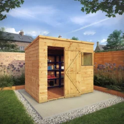 Mercia Premium Pent Shiplap Solid Wood Shed With Floor -Plant Garden World mercia premium pent shiplap solid wood shed with floor5029442006642 02i