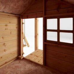 Mercia Snug Wooden Swing Set & Slide -Plant Garden World mercia snug wooden swing set slide5029442008264 03c