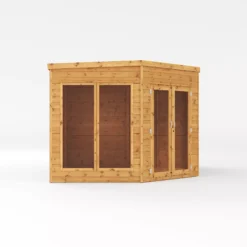 Mercia Summer House 13x9 Ft Pent Shiplap Solid Wood Summer House With Double Door -Plant Garden World mercia summer house 13x9 ft pent shiplap solid wood summer house with double door5029442002576 03c bq