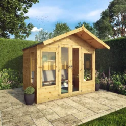 Mercia Sussex 8x6 Ft Apex Shiplap Wooden Summer House With Double Door -Plant Garden World mercia sussex 8x6 ft apex shiplap wooden summer house with double door5029442006703 01i