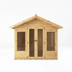Mercia Sussex 8x6 Ft Apex Shiplap Wooden Summer House With Double Door -Plant Garden World mercia sussex 8x6 ft apex shiplap wooden summer house with double door5029442006703 02c