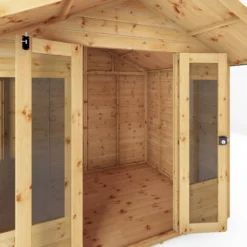 Mercia Sussex 8x6 Ft Apex Shiplap Wooden Summer House With Double Door -Plant Garden World mercia sussex 8x6 ft apex shiplap wooden summer house with double door5029442006703 04c