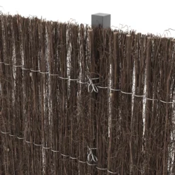 Natural Brushwood Garden Screen (H)1m (W)3m -Plant Garden World natural brushwood garden screen h 1m w 3m3663602428084 38c