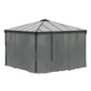 Palram - Canopia 3K Series Grey Polyester (PES) Gazebo Netting, Pack Of 6 (L)2170mm (W)3660mm