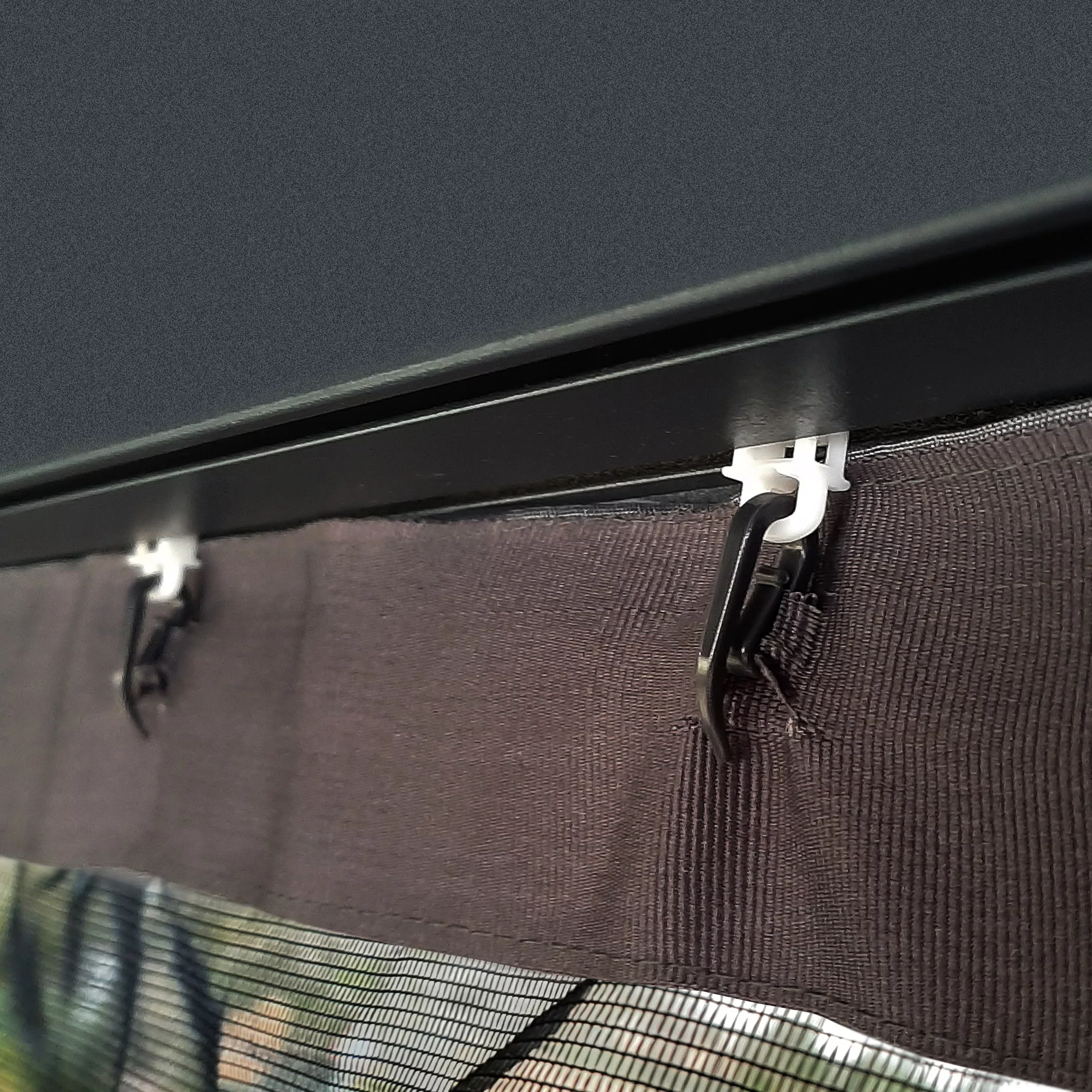 Palram - Canopia Dallas Grey Polyester (PES) Gazebo Netting, Pack Of 4 (L)2120mm (W)4400mm 3 Palram - Canopia Dallas Grey Polyester (PES) Gazebo Netting, Pack Of 4 (L)2120mm (W)4400mm - Image 3