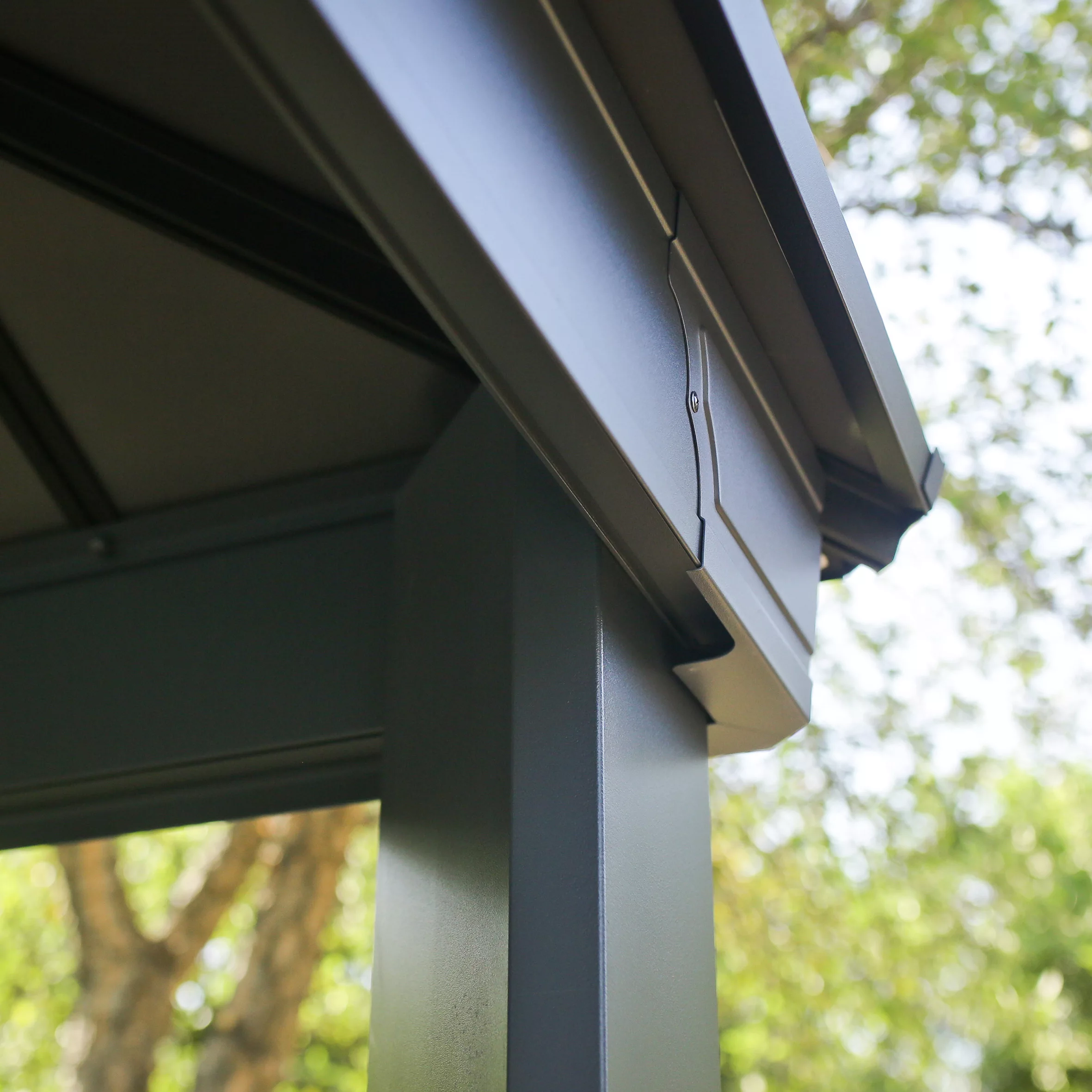 Palram - Canopia Dallas Grey Rectangular Gazebo, (W)6.12m (D)3.64m - Assembly Required 3 Palram - Canopia Dallas Grey Rectangular Gazebo, (W)6.12m (D)3.64m - Assembly Required - Image 3