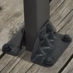 Palram - Canopia Feria Grey Non-retractable Awning, (L)4.25m (H)3.05m (W)3.85m -Plant Garden World palram canopia feria grey non retractable awning l 4 25m h 3 05m w 3 85m7290108134551 06i bq