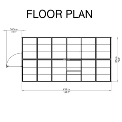 Palram - Canopia Harmony 6x14 Greenhouse -Plant Garden World palram canopia harmony 6x14 greenhouse7290103111205 02t