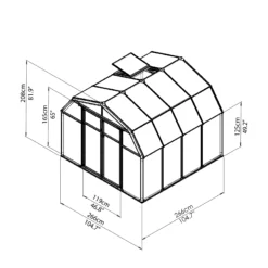 Palram - Canopia Hobby Gardner Green 8x8 Greenhouse 15 Palram - Canopia Hobby Gardner Green 8x8 Greenhouse -Plant Garden World palram canopia hobby gardner green 8x8 greenhouse7290103121655 02t bq