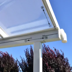 Palram - Canopia Sierra White Non-retractable Awning, (L)6.19m (H)3.05m (W)2.99m 16 Palram - Canopia Sierra White Non-retractable Awning, (L)6.19m (H)3.05m (W)2.99m -Plant Garden World palram canopia sierra white non retractable awning l 6 19m h 3 05m w 2 99m7290108130546 05i bq