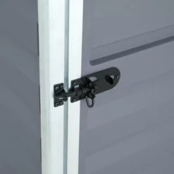 Palram - Canopia Skylight 4x6 Pent Dark Grey Plastic Shed With Floor -Plant Garden World palram canopia skylight 4x6 pent dark grey plastic shed with floor7290108132717 04i BQ