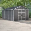 Palram - Canopia Yukon 11x17.2 Apex Dark Grey Plastic Shed