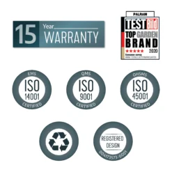 Palram - Canopia Yukon With Floor 11x13.1 Apex Dark Grey Plastic Shed With Floor -Plant Garden World palram canopia yukon with floor 11x13 1 apex dark grey plastic shed with floor7290108137316 03t BQ