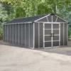 Palram - Canopia Yukon With WPC Floor 11x21.3 Apex Dark Grey Plastic Shed With Floor