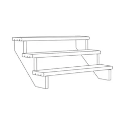 Richard Burbidge Redwood Deck Step (W)1066mm (T)40mm, Set Of 5 -Plant Garden World richard burbidge redwood deck step w 1066mm t 40mm set of 55000473080351 01t BQ