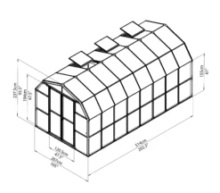 Rion Grand Gardner Green 8x16 Greenhouse 14 Rion Grand Gardner Green 8x16 Greenhouse -Plant Garden World rion grand gardner green 8x16 greenhouse7290103121594 01t
