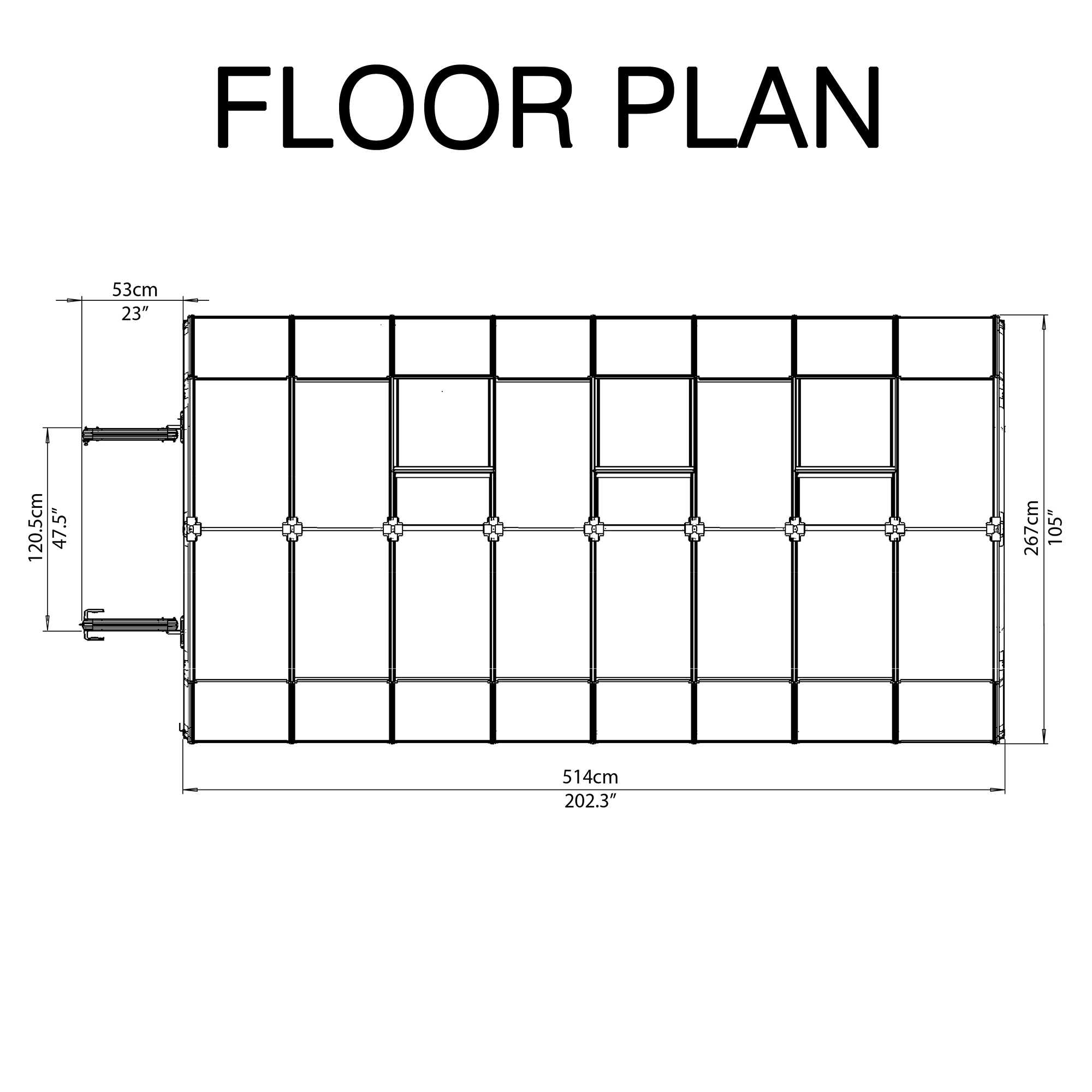 Rion Grand Gardner Green 8x16 Greenhouse 8 Rion Grand Gardner Green 8x16 Greenhouse - Image 8