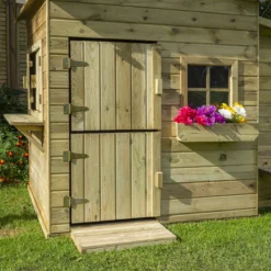 Rowlinson Clubhouse Apex Shiplap Playhouse -Plant Garden World rowlinson clubhouse apex shiplap playhouse5013856200543 04i BQ