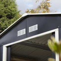 Rowlinson Trentvale 10x8 Apex Dark Grey Metal Shed 17 Rowlinson Trentvale 10x8 Apex Dark Grey Metal Shed -Plant Garden World rowlinson trentvale 10x8 apex dark grey metal shed5013856206262 36c bq