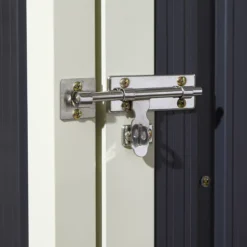 Rowlinson Trentvale 5x3 Pent Dark Grey Metal Shed -Plant Garden World rowlinson trentvale 5x3 pent dark grey metal shed5013856206347 39c bq