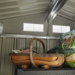 Rowlinson Trentvale 6x4 Apex Dark Grey Metal Shed -Plant Garden World rowlinson trentvale 6x4 apex dark grey metal shed5013856206309 38c bq