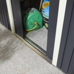 Rowlinson Trentvale 6x4 Pent Dark Grey Metal Shed -Plant Garden World rowlinson trentvale 6x4 pent dark grey metal shed5013856206200 41c bq