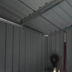 Rowlinson Trentvale 8x4 Pent Dark Grey Metal Shed -Plant Garden World rowlinson trentvale 8x4 pent dark grey metal shed5013856206323 37c bq