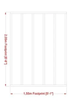 Shire 2X1.5 Timber Shed Base (L) 155cm X (W) 205cm -Plant Garden World shire 2x1 5 timber shed base l 155cm x w 205cm5397007009255 01t BQ