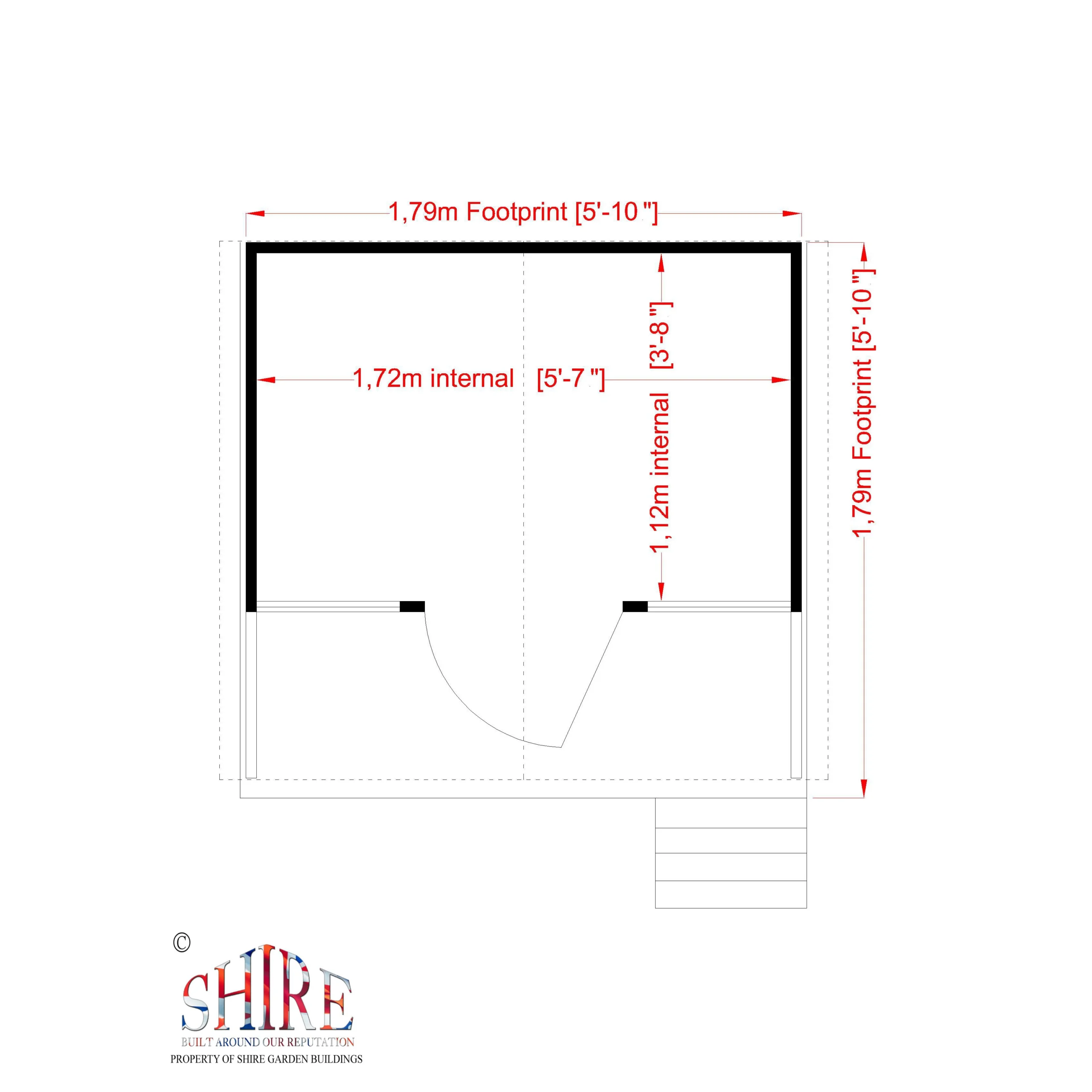 Shire 6x6 Stork Whitewood Pine Playhouse Assembly Service Included 5 Shire 6x6 Stork Whitewood Pine Playhouse Assembly Service Included - Image 5