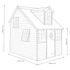 Shire 8x6 Cottage Whitewood Pine Playhouse Assembly Service Included 9 Shire 8x6 Cottage Whitewood Pine Playhouse Assembly Service Included -Plant Garden World shire 8x6 cottage whitewood pine playhouse assembly service included5019804111824 03t