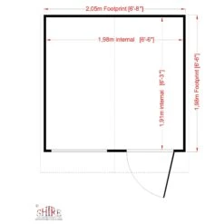 Shire Abri 7x7 Ft Apex Shiplap Wooden Shed With Floor - Assembly Service Included -Plant Garden World shire abri 7x7 ft apex shiplap wooden shed with floor assembly service included5019804118984 02t bq
