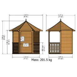 Shire Arbour, (H)2600mm (W)2160mm (D)1870mm - Assembly Required 8 Shire Arbour, (H)2600mm (W)2160mm (D)1870mm - Assembly Required -Plant Garden World shire arbour h 2600mm w 2160mm d 1870mm assembly required5060437982206 01t bq