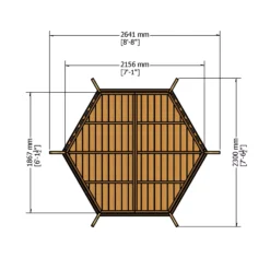 Shire Arbour, (H)2600mm (W)2160mm (D)1870mm - Assembly Required 9 Shire Arbour, (H)2600mm (W)2160mm (D)1870mm - Assembly Required -Plant Garden World shire arbour h 2600mm w 2160mm d 1870mm assembly required5060437982206 02t bq