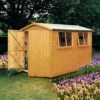 Shire Atlas 10x10 Ft Apex Shiplap Wooden Shed With Floor - Assembly Service Included