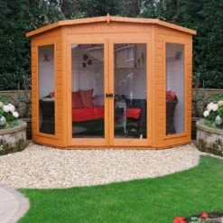 Shire Barclay 7x7 Safety Acrylic Pent Shiplap Wooden Summer House - Base Not Included -Plant Garden World shire barclay 7x7 safety acrylic pent shiplap wooden summer house base not included5019804999170 02i bq