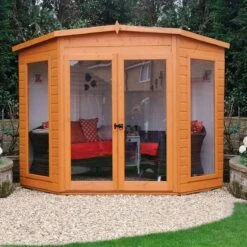 Shire Barclay 8x8 Safety Acrylic Pent Shiplap Wooden Summer House - Base Not Included -Plant Garden World shire barclay 8x8 safety acrylic pent shiplap wooden summer house base not included5019804999200 02i bq