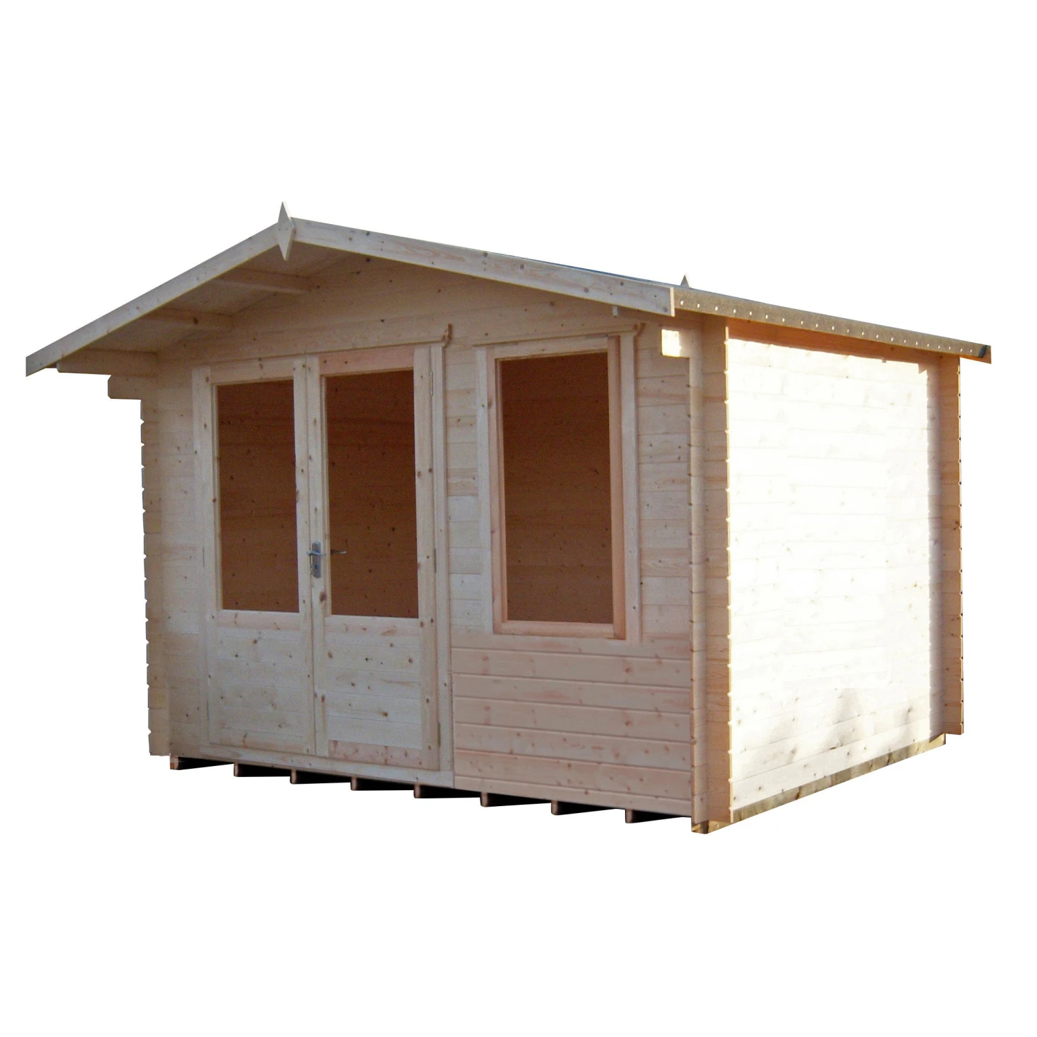 Shire Berryfield 11x8 Eco Glass Apex Tongue & Groove Wooden Cabin - Base Not Included 1 Shire Berryfield 11x8 Eco Glass Apex Tongue & Groove Wooden Cabin - Base Not Included
