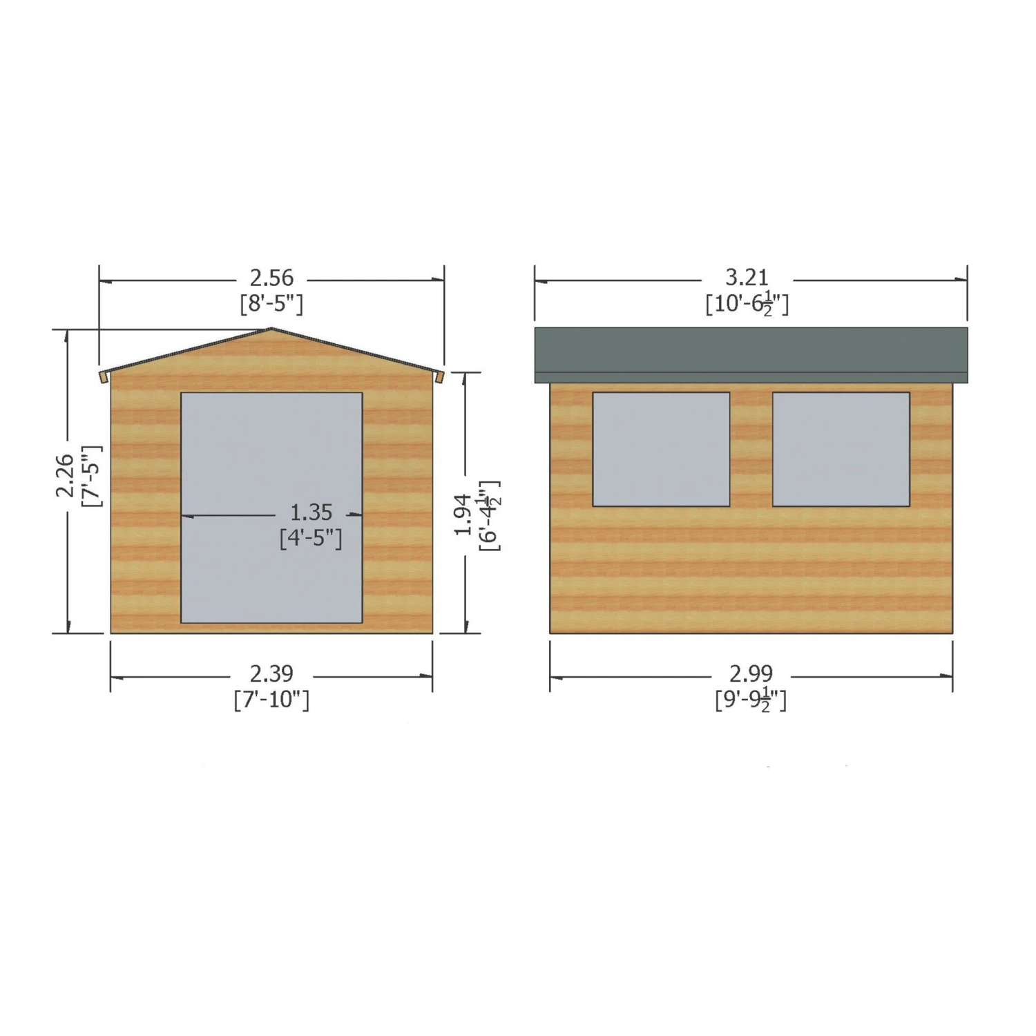 Shire Bison 10x8 Apex Shiplap Wooden Workshop 2 Shire Bison 10x8 Apex Shiplap Wooden Workshop - Image 2