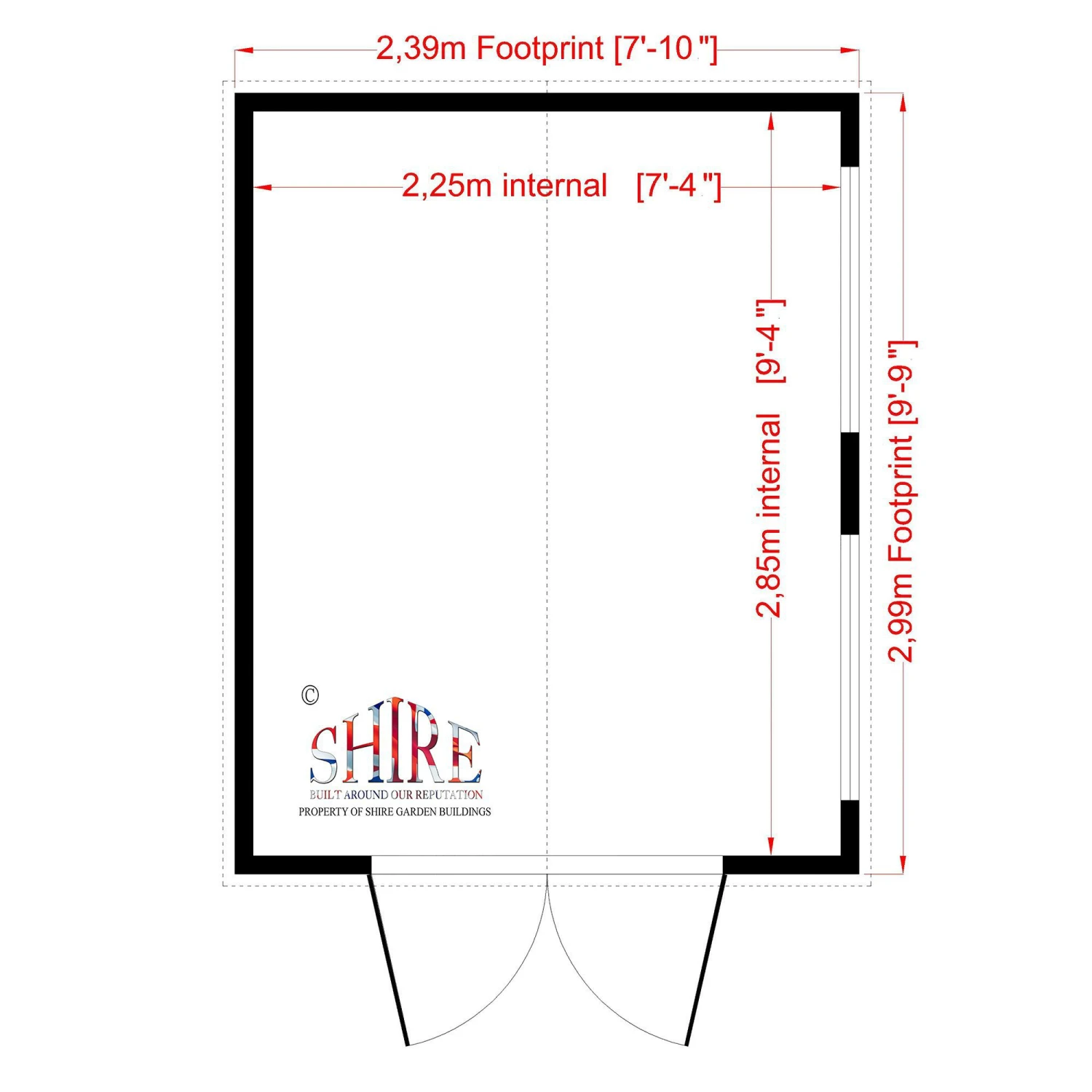 Shire Bison 10x8 Apex Shiplap Wooden Workshop 3 Shire Bison 10x8 Apex Shiplap Wooden Workshop - Image 3