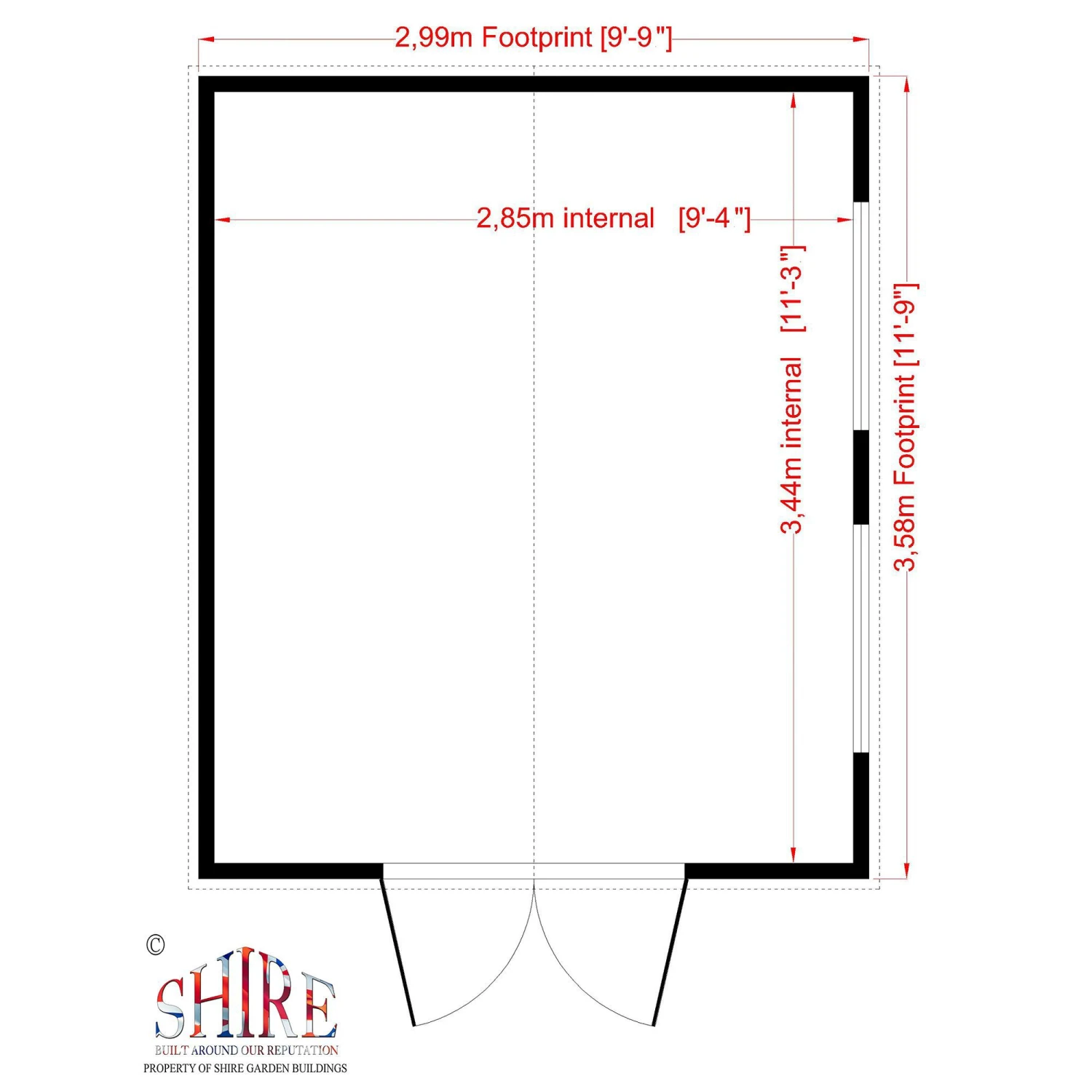 Shire Bison 14x10 Glass Apex Shiplap Wooden Workshop - Base Not Included 3 Shire Bison 14x10 Glass Apex Shiplap Wooden Workshop - Base Not Included - Image 3
