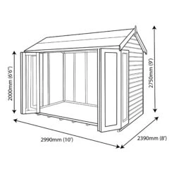 Shire Blenheim 10x8 Apex Shiplap Wooden Summer House With Bi-fold Door - Assembly Service Included 11 Shire Blenheim 10x8 Apex Shiplap Wooden Summer House With Bi-fold Door - Assembly Service Included -Plant Garden World shire blenheim 10x8 apex shiplap wooden summer house with bi fold door assembly service included5019804111213 03t